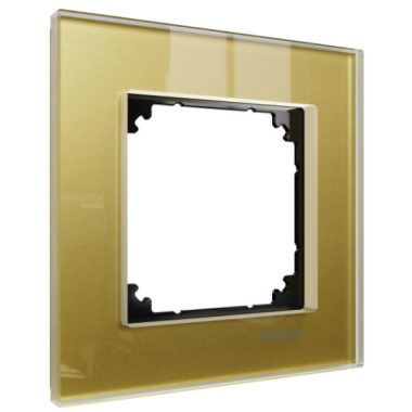 SCHNEIDER MTN4010-3241 MERTEN M-Elegance single frame, gold (glass)