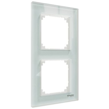 SCHNEIDER MTN4020-3220 MERTEN M-Elegance double frame, crystal white (glass)