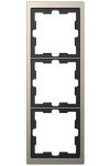 SCHNEIDER MTN4030-6550 MERTEN D-Life hármas keret, nikkel