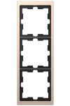 SCHNEIDER MTN4030-6551 MERTEN D-Life hármas keret, pezsgő