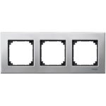 SCHNEIDER MTN403360 MERTEN M-Elegance triple frame, platinum