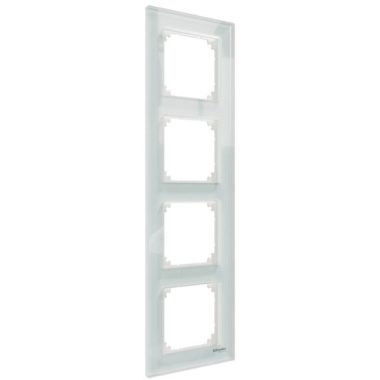 SCHNEIDER MTN4040-3220 MERTEN M-Elegance four-frame, crystal white (glass)