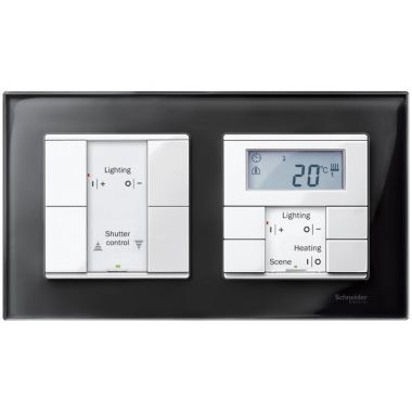 SCHNEIDER MTN404203 MERTEN M-Elegance double frame, onyx black