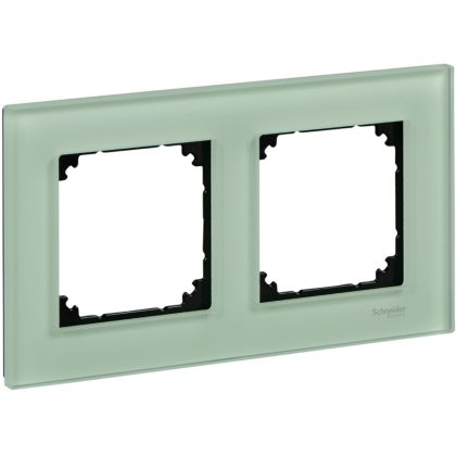   SCHNEIDER MTN404204 MERTEN M-Elegance double frame, emerald green