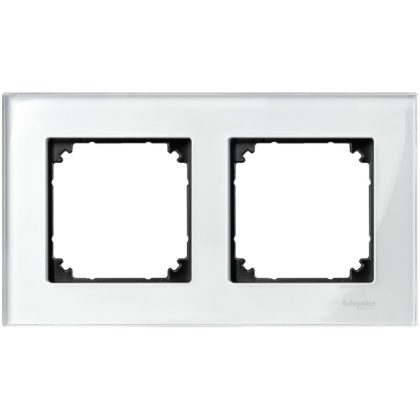   SCHNEIDER MTN404219 MERTEN M-Elegance double frame, pearl white