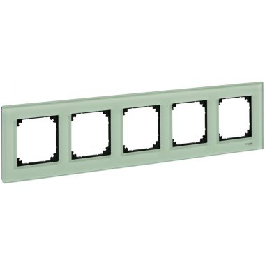 SCHNEIDER MTN404504 MERTEN M-Elegance five frame, emerald green