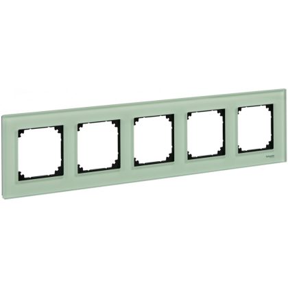   SCHNEIDER MTN404504 MERTEN M-Elegance five frame, emerald green