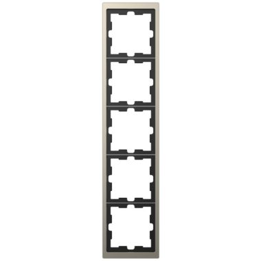 SCHNEIDER MTN4050-6550 MERTEN D-Life ötös keret, nikkel