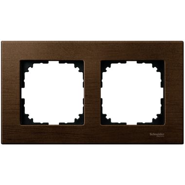 SCHNEIDER MTN4052-3473 MERTEN M-Elegance double frame, walnut