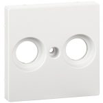   SCHNEIDER MTN4122-0325 MERTEN Antenna connector cover, with 2 outputs, unlabeled, System-M, active white, antibacterial