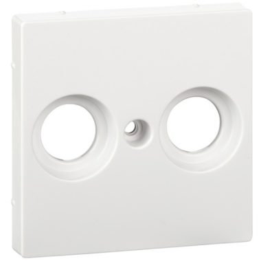 SCHNEIDER MTN4122-0325 MERTEN Antenna connector cover, with 2 outputs, unlabeled, System-M, active white, antibacterial