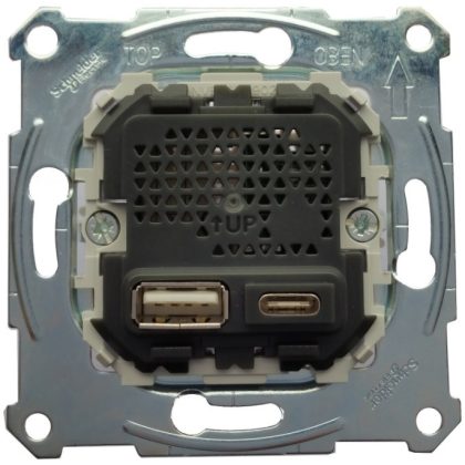 SCHNEIDER MTN4366-0110 MERTEN Dupla USB töltő, 2.4A, A+C
