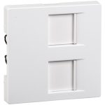   SCHNEIDER MTN4562-0325 MERTEN Cover for 2xRJ45 modular inserts, System-M, active white, antibacterial