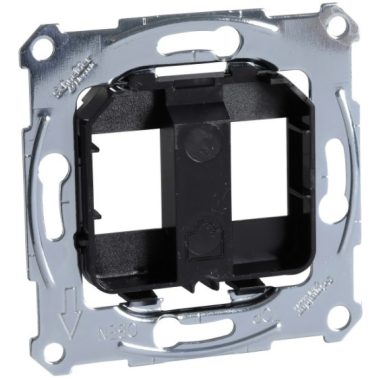 SCHNEIDER MTN4566-0003 MERTEN Mounting frame for 2xRJ45 modular sockets, black