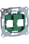 SCHNEIDER MTN4566-0004 MERTEN Mounting frame for 2xRJ45 modular sockets, green