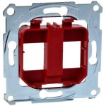   SCHNEIDER MTN4566-0006 MERTEN Mounting frame for 2xRJ45 modular sockets, red