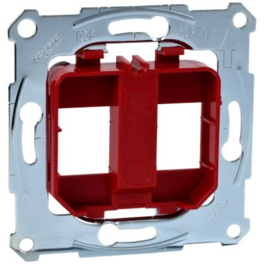 SCHNEIDER MTN4566-0006 MERTEN Mounting frame for 2xRJ45 modular sockets, red