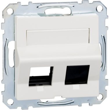 SCHNEIDER MTN4568-0319 MERTEN RJ45 adatpter, Keystone betétekhez, feliratozható, System-M, polárfehér