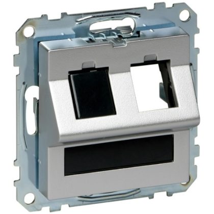   SCHNEIDER MTN4568-0460 MERTEN RJ45 adatpter, Keystone betétekhez, feliratozható, System-M, alumínium