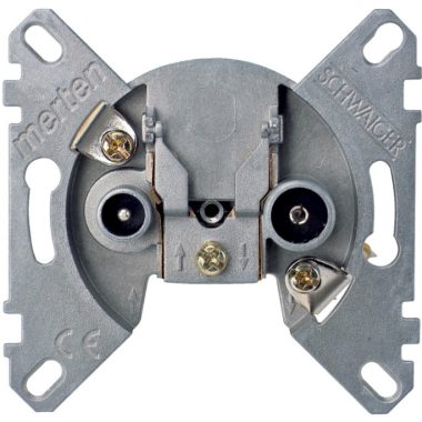 SCHNEIDER MTN466098 MERTEN TV / R-SAT socket, through