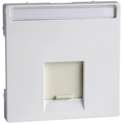   SCHNEIDER MTN469825 MERTEN Cover, for 1xRJ45 socket, System-M, active white, antibacterial