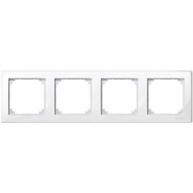 SCHNEIDER MTN478419 MERTEN M-Smart four-frame, polar white