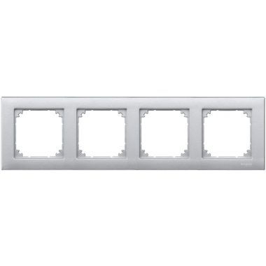 SCHNEIDER MTN486460 MERTEN M-Plan four-frame, aluminum