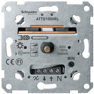 SCHNEIDER MTN5135-0000 MERTEN Rotary knob dimmer for inductive loads, 60-1000 VA