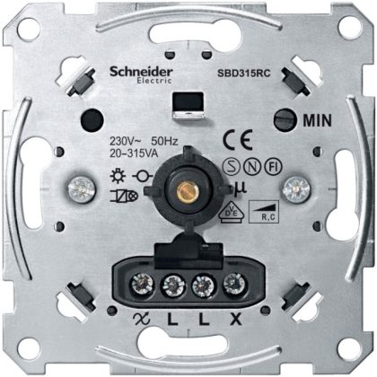  SCHNEIDER MTN5136-0000 MERTEN Rotary knob dimmer for capacitive loads, 20-315W