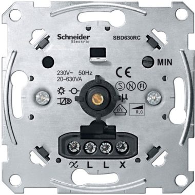 SCHNEIDER MTN5137-0000 MERTEN Forgatógombos fényerőszabályzó, kapacitív terhelésekhez, 20-630 W