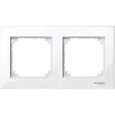 SCHNEIDER MTN515225 MERTEN M-Plan double frame, active white (antibacterial)