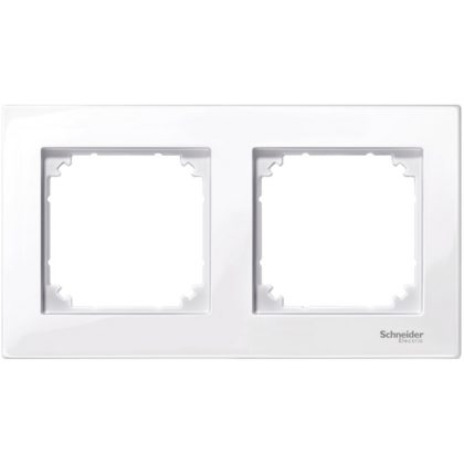   SCHNEIDER MTN515225 MERTEN M-Plan double frame, active white (antibacterial)