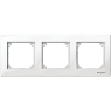 SCHNEIDER MTN515319 MERTEN M-Plan triple frame, polar white