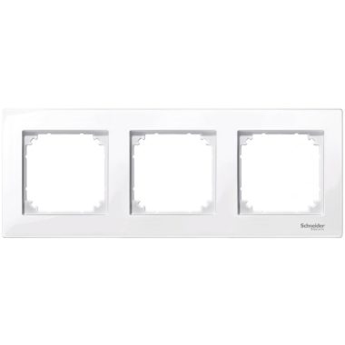 SCHNEIDER MTN515325 MERTEN M-Plan triple frame, active white (antibacterial)