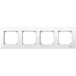 SCHNEIDER MTN515419 MERTEN M-Plan four-frame, polar white