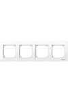 SCHNEIDER MTN515425 MERTEN M-Plan four frame, active white (antibacterial)