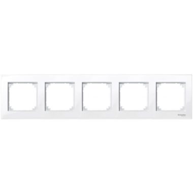 SCHNEIDER MTN515525 MERTEN M-Plan five frame, active white (antibacterial)