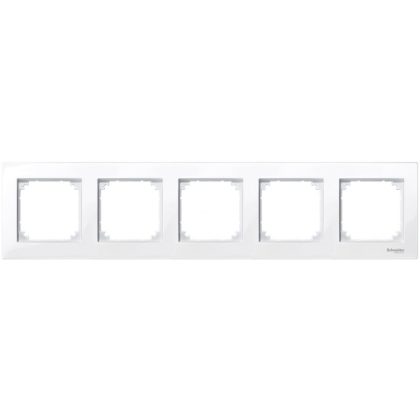   SCHNEIDER MTN515525 MERTEN M-Plan five frame, active white (antibacterial)