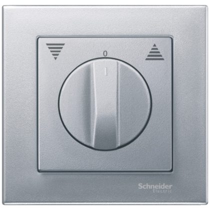   SCHNEIDER MTN569860 MERTEN Cover plate for rotary shutter press, System-M, aluminum