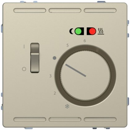   SCHNEIDER MTN5764-6033 MERTEN Floor thermostat with switch, 250 V, 10 A, D-Life, Sahara