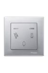 SCHNEIDER MTN587660 MERTEN Nyomógomb LED jelzéssel, DND+csengő, System-M, alumínium