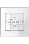 SCHNEIDER MTN617219 Merten-KNX 2-es nyomógomb , SystemM, polárfehér, fényes