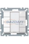 SCHNEIDER MTN617419 Merten-KNX 4-es nyomógomb , SystemM, polárfehér, fényes