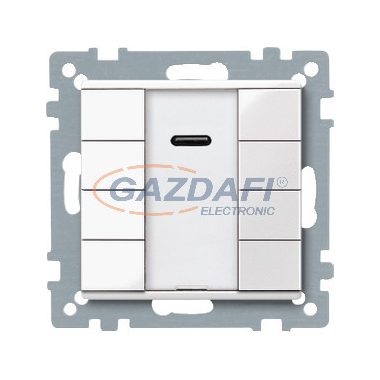 SCHNEIDER MTN617519 Merten-KNX 4-es IR nyomógomb , SystemM, polárfehér, fényes