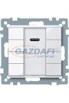 SCHNEIDER MTN617525 Merten-KNX 4-es IR nyomógomb , SystemM, aktív fehér, fényes