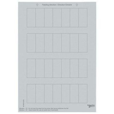 SCHNEIDER MTN618320 Merten-KNX Felirat nyomógombokhoz ezüst