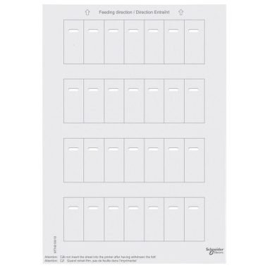 SCHNEIDER MTN618419 Merten-KNX Felirat multifunkciós IR falimodulhoz , SystemM, polárfehér, fényes