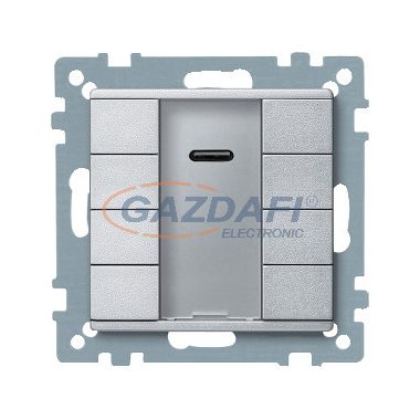 SCHNEIDER MTN627960 Merten-KNX 4-es IR nyomógomb , SystemM, alumínium