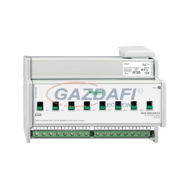 SCHNEIDER MTN647895 Merten-KNX REG-K/8x230/16 kapcsolóaktor kézi üzemmóddal és áramérzékeléssel