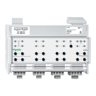 SCHNEIDER MTN649808 Merten-KNX REG-K/8x/10 zsalumozgató aktor kézi üzemmóddal